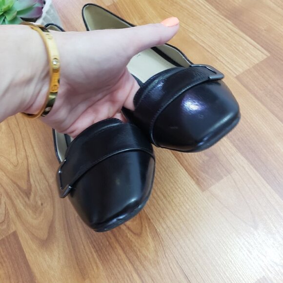 Naturalizer N5 Comfort Interest Pumps Black Genuine Leather Sz 7.5 - Picture 6 of 12